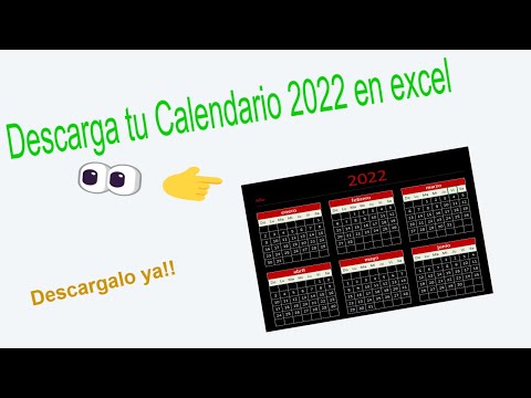 Descarga gratis plantillas de calendario en Excel